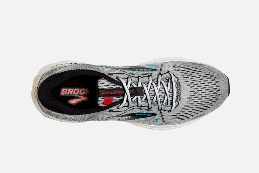 Brooks Running Shoes - Adrenaline GTS 21 Road Mens - Grey - PVR-091523